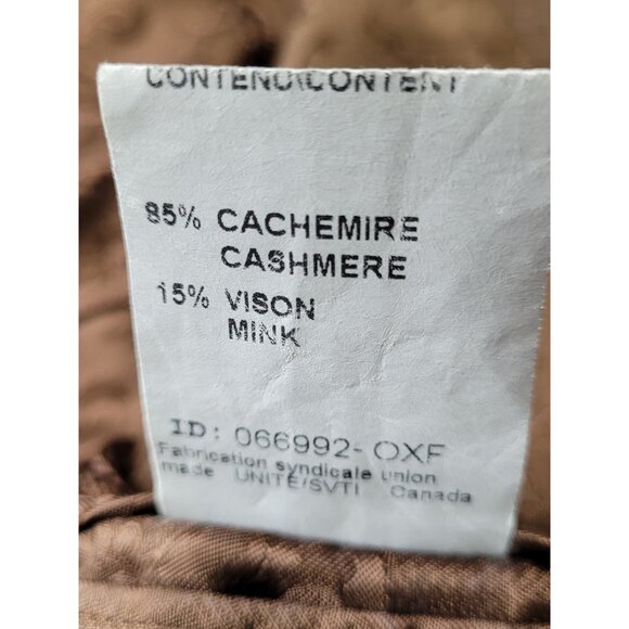 Vintage Arnold Brant Men's Brown Cashmere Mink Blazer Jacket Tag 46L 2 Button - Picture 11 of 16